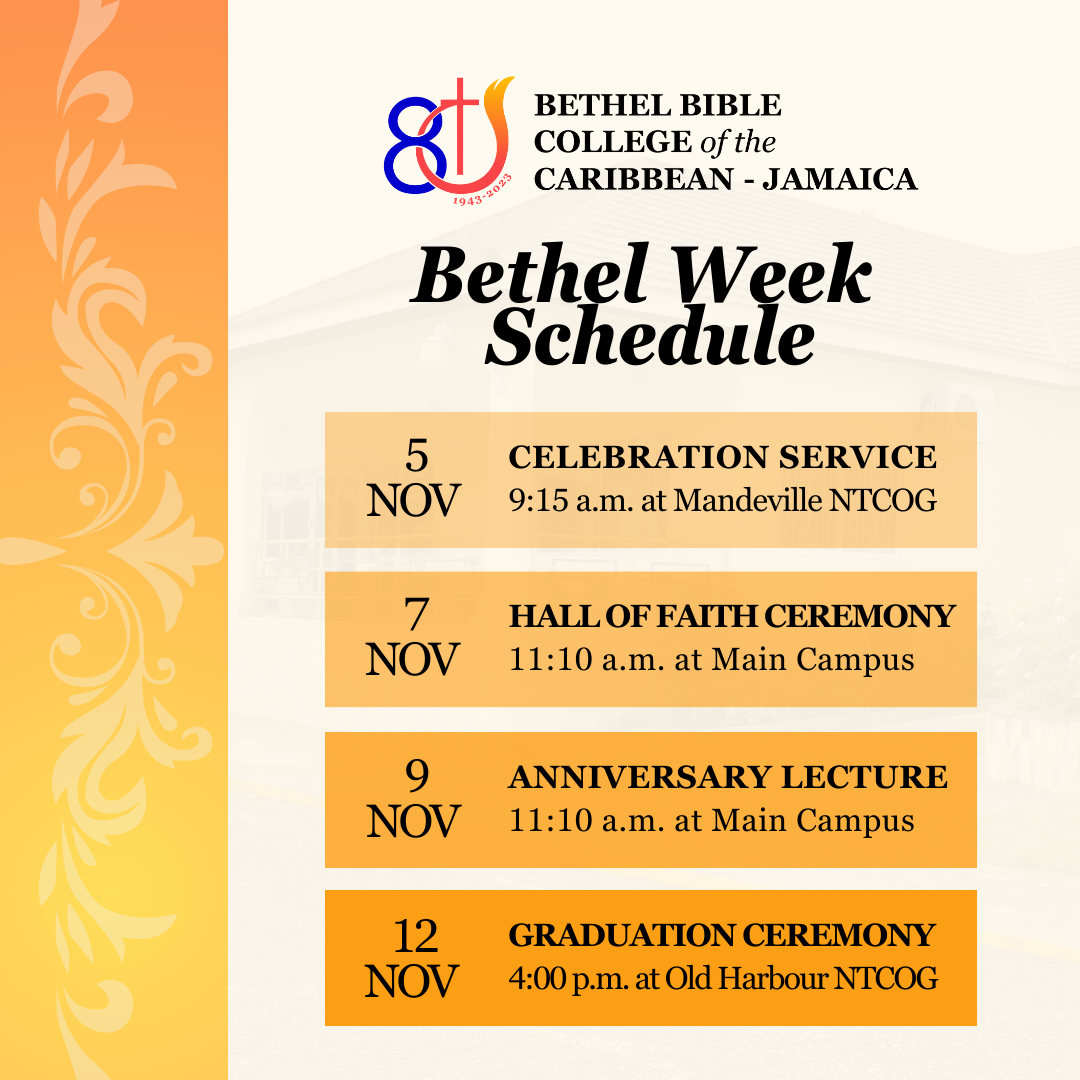 Bethel Bible College of the Caribbean - Jamaica - Home
